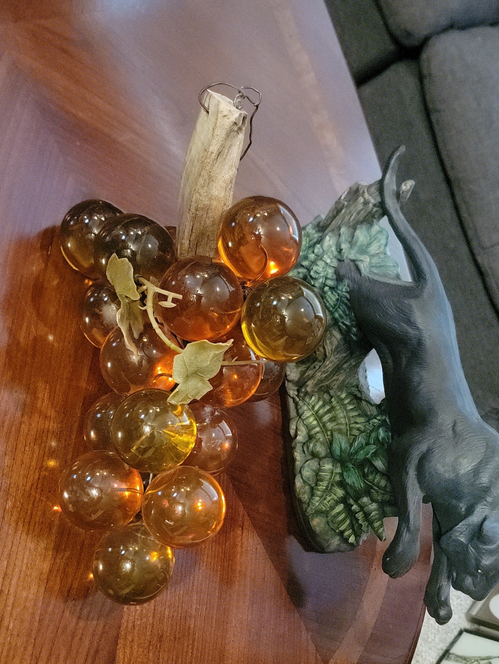 Nice Big Cluster Of Mcm Lucite Grapes
